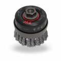 Jaz 2-3/4in. Twist Knot Wire Cup Brush, .020in. Stainless Steel, 5/8in. -11 A.H. 72082B